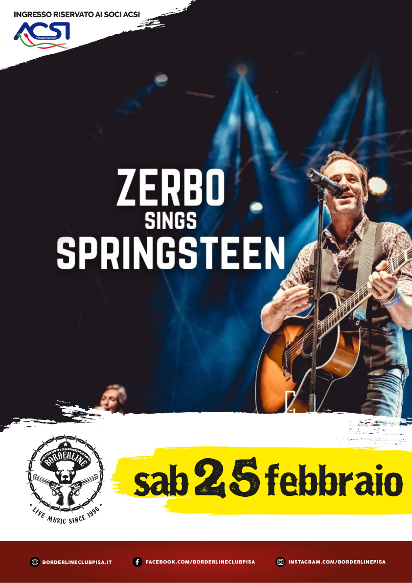 Borderline Club Pisa - Zerbo sings Bruce Springsteen