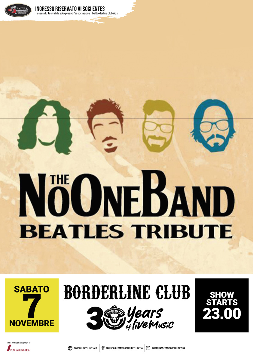 Borderline Club Pisa - NoOne band - Tribute Beatles